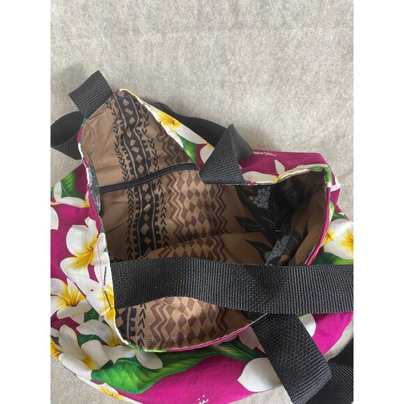 Local Design Hawaiian Tropical Floral Print Tote Bag - Picture 5 of 9